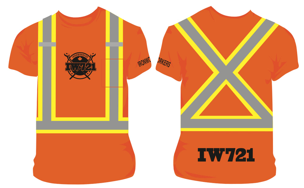 Short Sleeve Safety Tee- Orange
